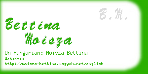 bettina moisza business card